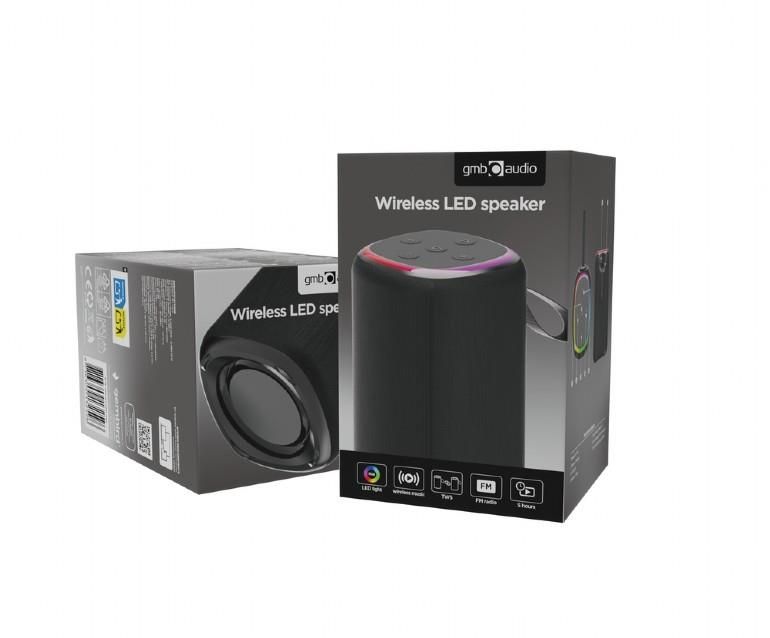 GEMBIRD BT LED speaker 3W black_2