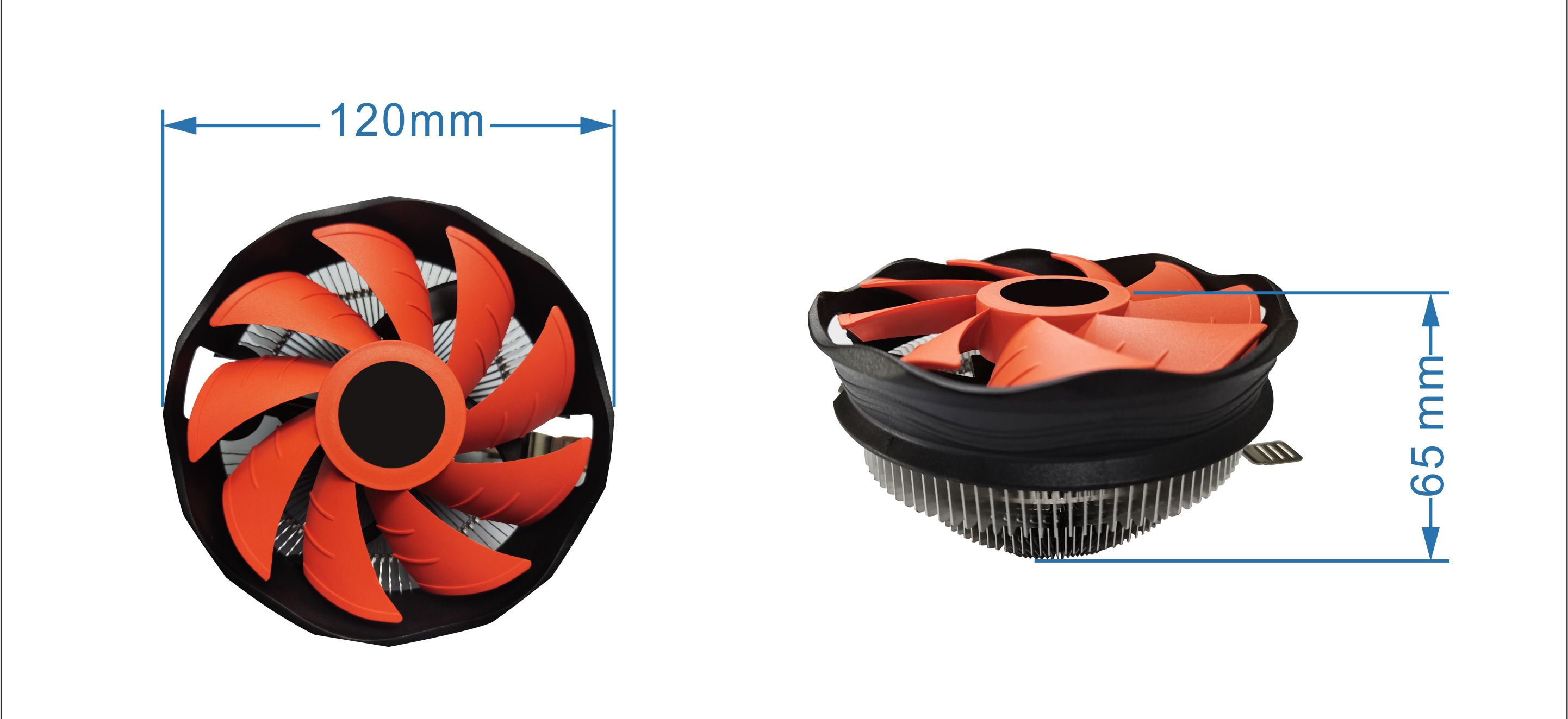 GEMBIRD CPU cooling fan Huracan X30 12cm 45W 4 pin_1