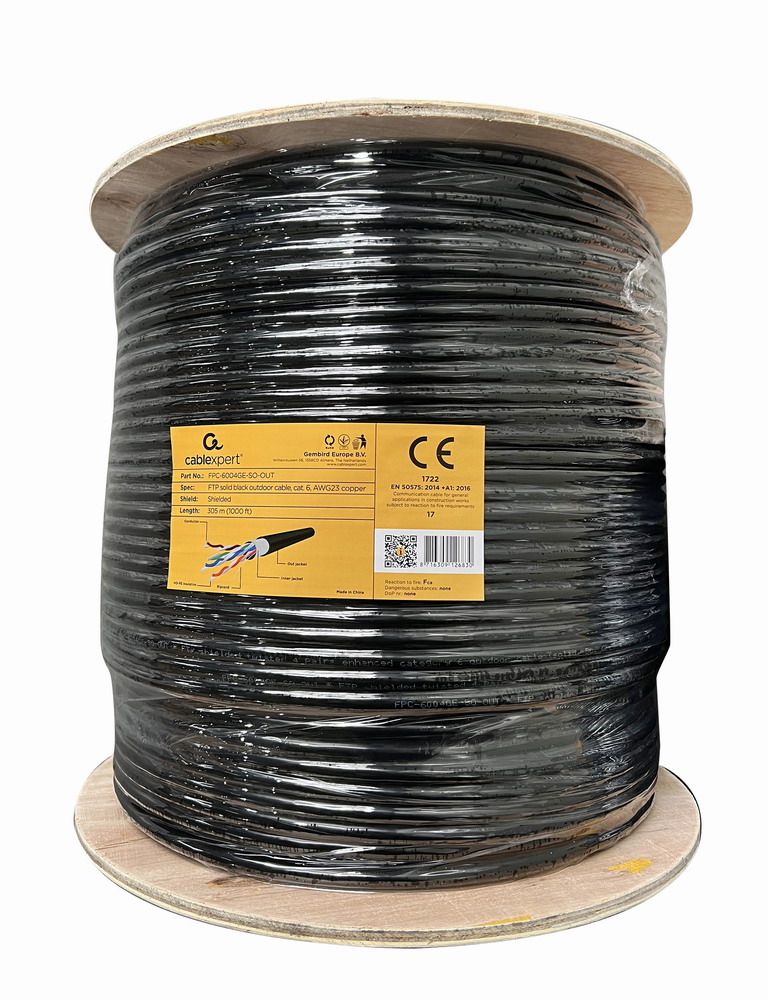 GEMBIRD CAT6 FTP LAN Gel filled outdoor cable solid 305m black_1