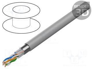 GEMBIRD CAT6 FTP LAN Gel filled outdoor cable solid 305m black_2