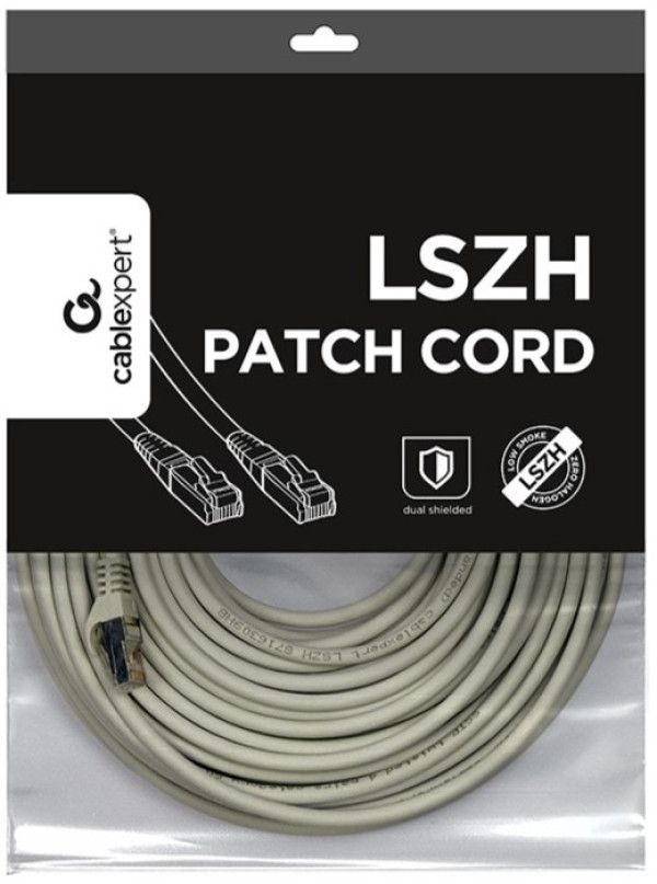 GEMBIRD S/FTP Cat. 6A LSZH patch cord grey 40m_2