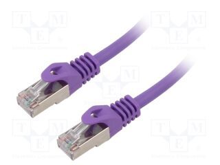 GEMBIRD S/FTP Cat. 6A LSZH patch cord purple 20m_2