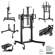 GEMBIRD Motorized height adjustable TV floor stand with caster wheels 55-100inch_1