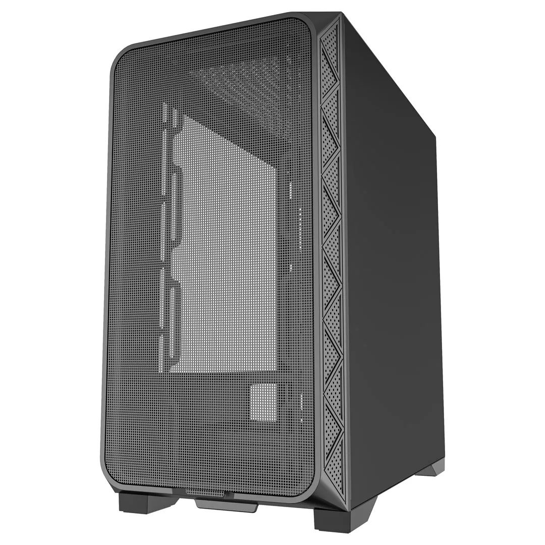 GEMBIRD gaming mATX case Fornax MK200 2x USB 2.0 + 1x USB 3.0 + 1x USB type-C black_2