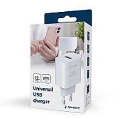 GEMBIRD Universal USB charger 2.4A white_1