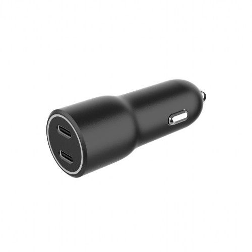 GEMBIRD 2-port USB car charger USB Type-C 40W 4A black_1