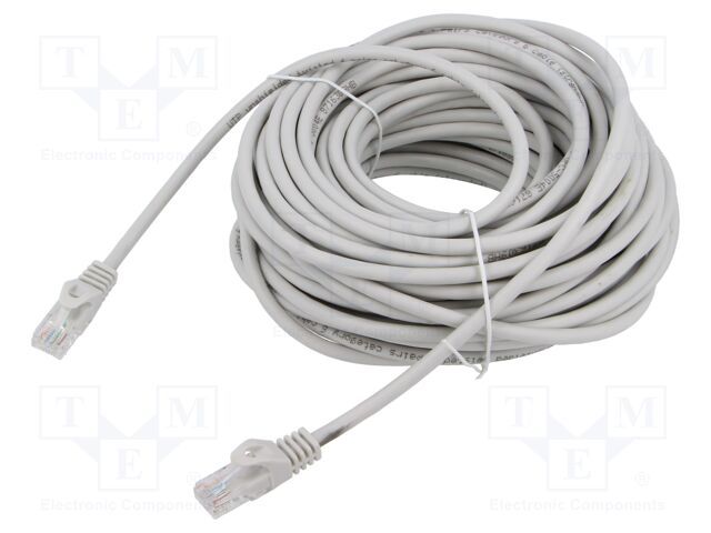 GEMBIRD UTP Cat6 Patch cord 20m pure copper grey_1