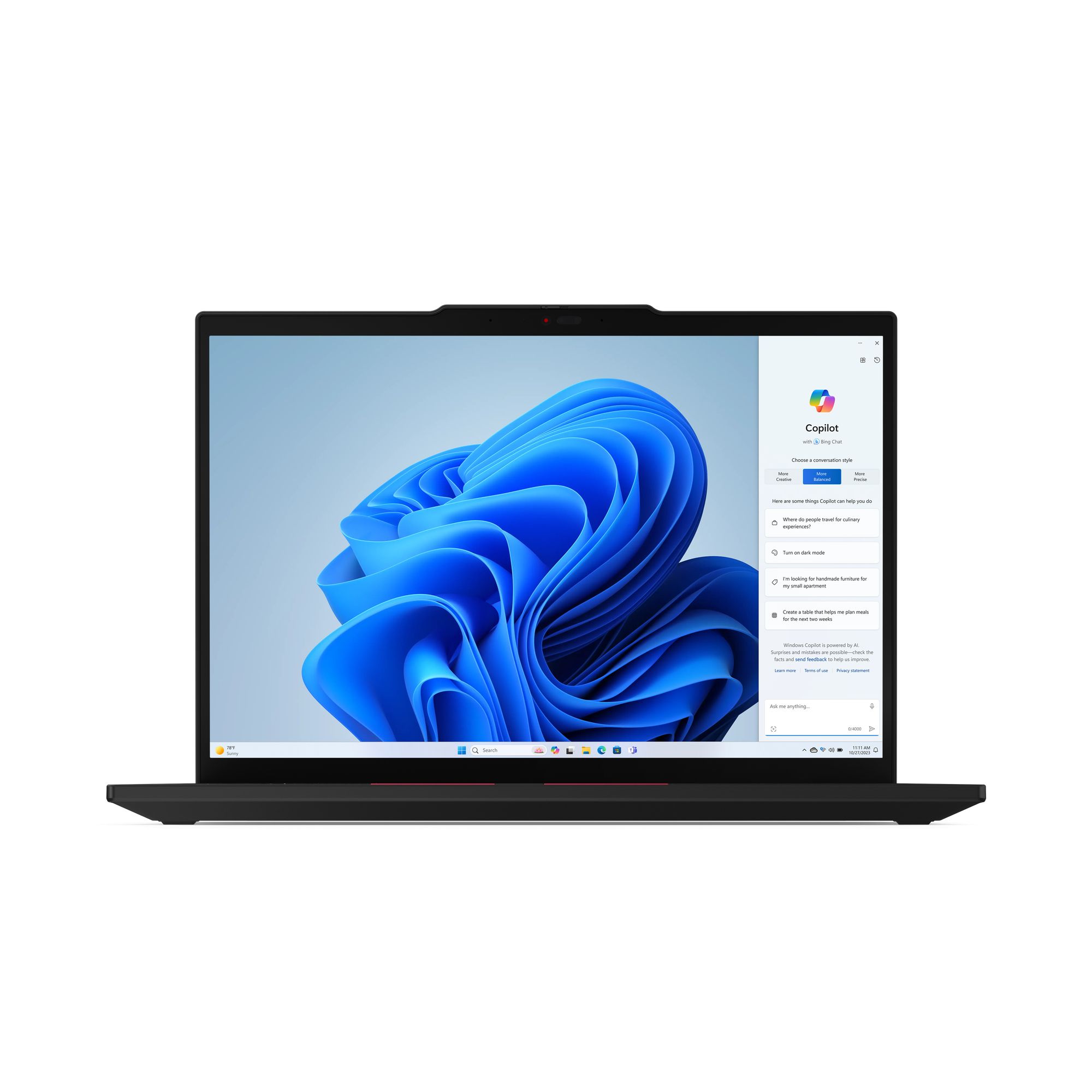 Lenovo ThinkPad T14 Intel Core Ultra 7 155U Laptop 35.6 cm (14 ) WUXGA 32 GB DDR5-SDRAM 1 TB SSD Wi-Fi 6E (802.11ax) Windows 11 Pro Black_4
