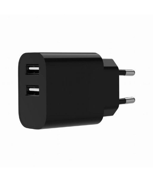 GEMBIRD 2-port universal USB charger 2.4A black_1