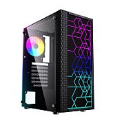 GEMBIRD computer case Fornax 2500 ATX - ARGB backlight black_1