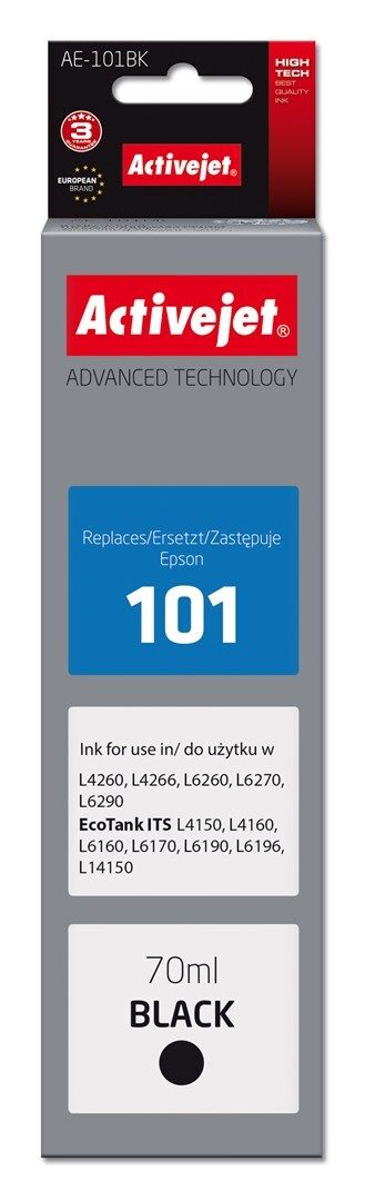 Activejet AE-101BK Ink (replacement for Epson 101; Supreme; 70 ml; black)_1