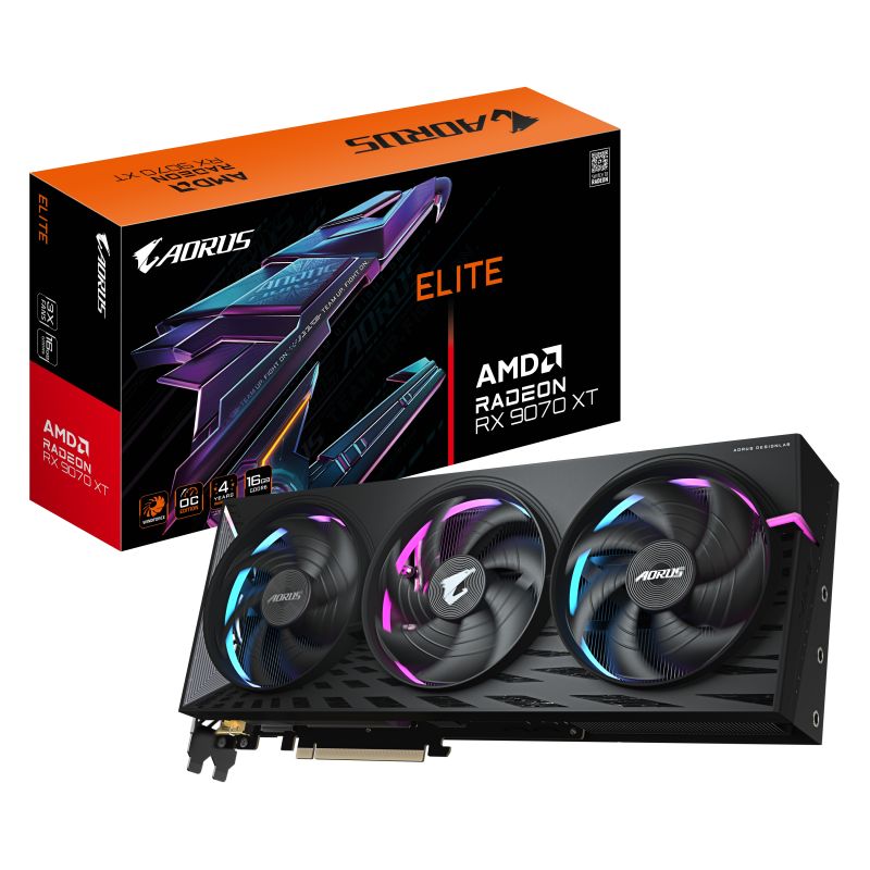 Graphics card Gigabyte Radeon RX 9070 XT AORUS ELITE 16GB (GV-R9070XTAORUS E-16GD)_1