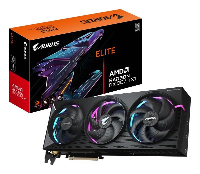 Graphics card Gigabyte Radeon RX 9070 XT AORUS ELITE 16GB (GV-R9070XTAORUS E-16GD)_2