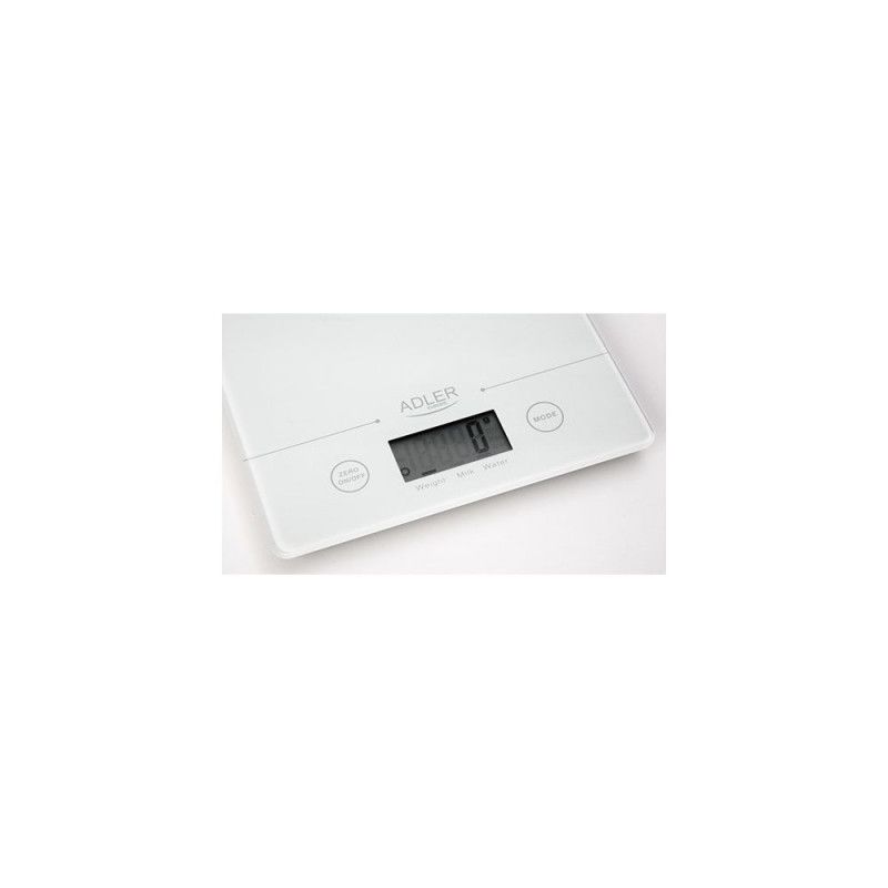 Adler AD 3138 w kitchen scale Electronic kitchen scale White Countertop Square_1