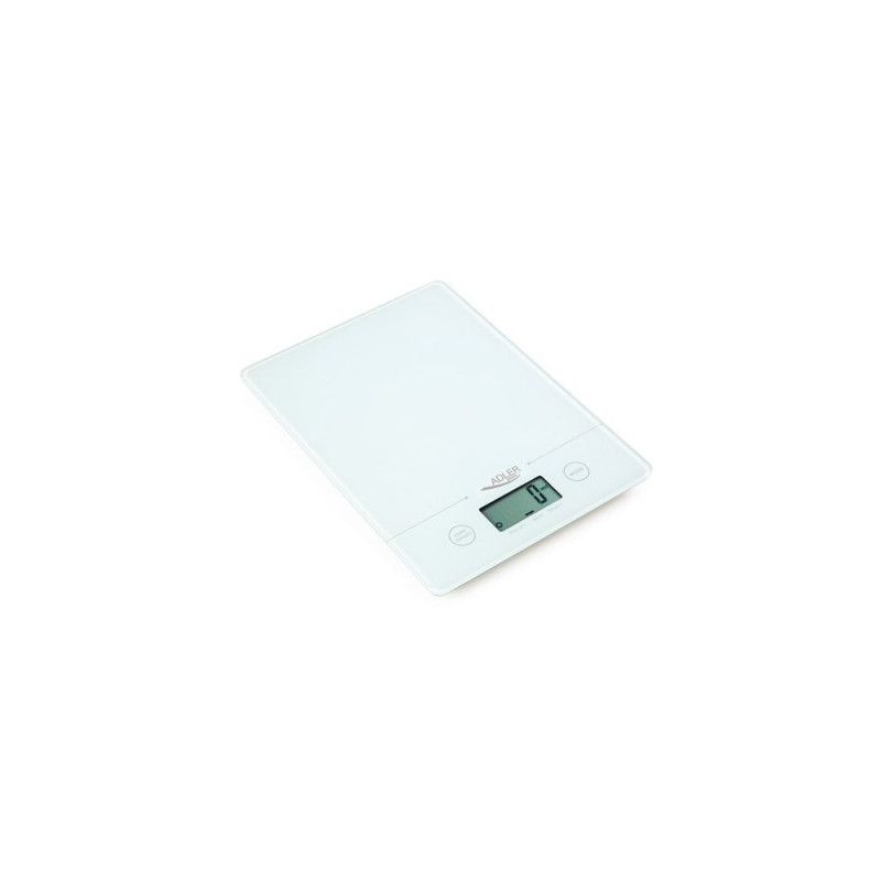 Adler AD 3138 w kitchen scale Electronic kitchen scale White Countertop Square_3