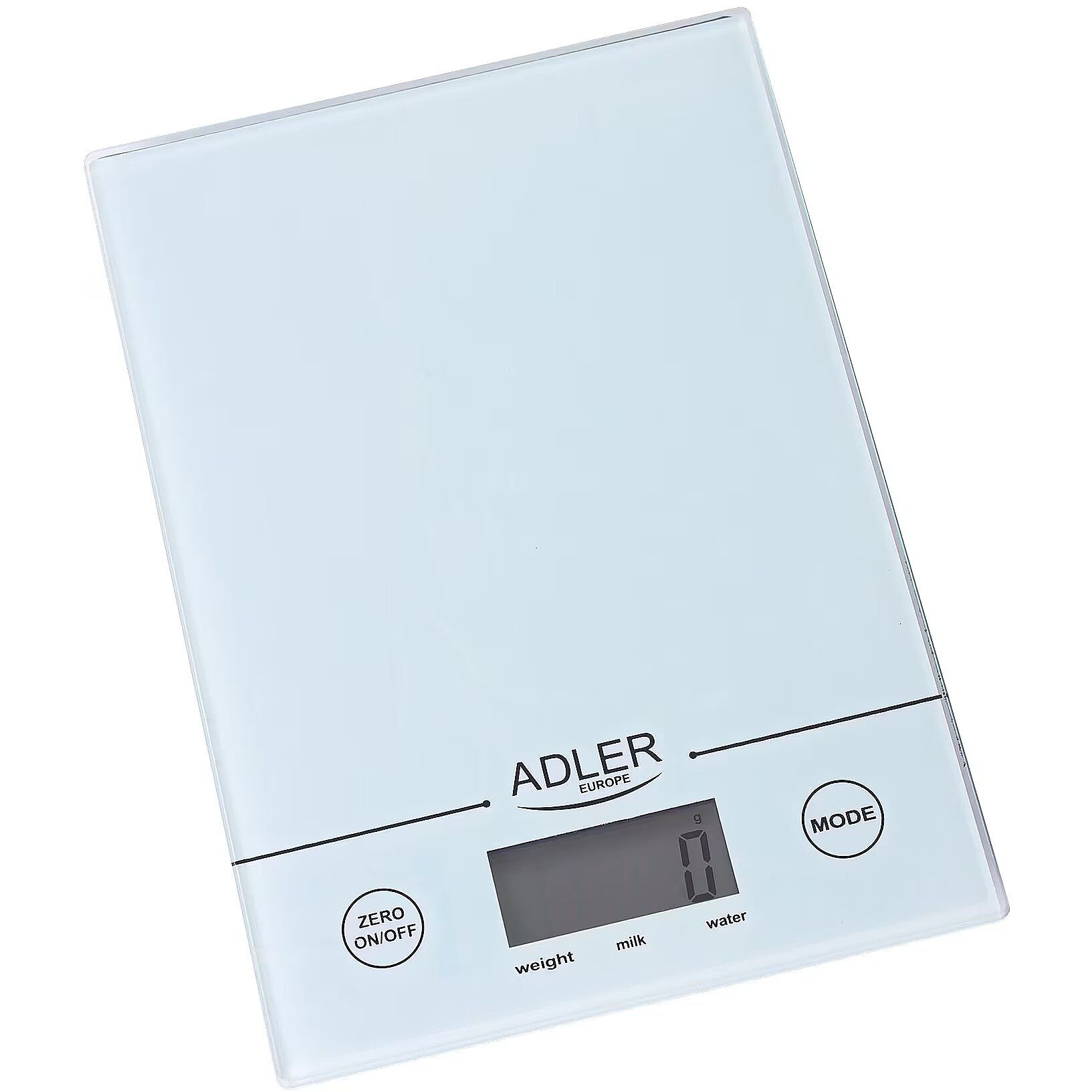 Adler AD 3138 w kitchen scale Electronic kitchen scale White Countertop Square_4