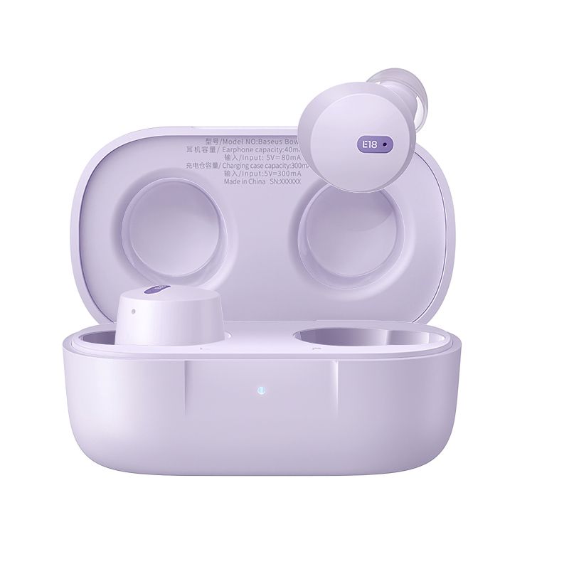 Baseus Bowie E18 Headset True Wireless Stereo (TWS) In-ear Calls/Music USB Type-C Bluetooth Purple_2