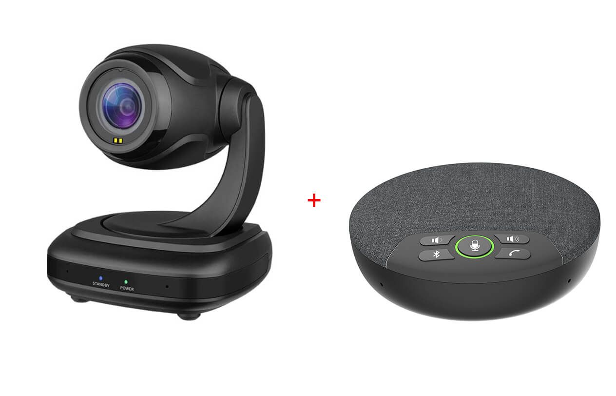 Pachet videoconferinta cu Camera PTZ Rocware RC310 si Speakerphone Eacome GLS200, eligibil PNRAS/PNRR_1