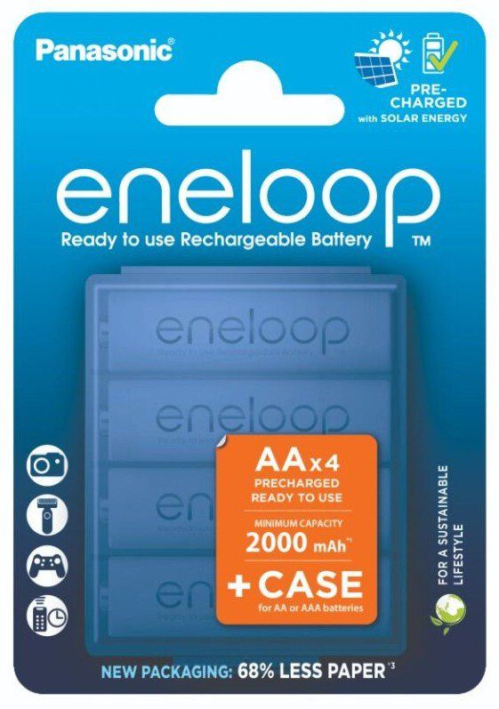 PANASONIC ENELOOP AA 2000mAh 4 szt + CASE_1