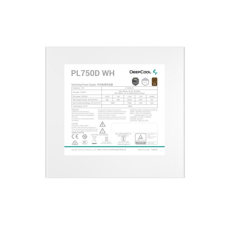 DeepCool PL750D WH power supply unit 750 W 20+4 pin ATX ATX White_4