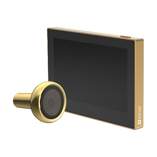 Vizor wireless conectare Wifi Ecran: color de interior de 4,3 inchi Rezolutie: 2MP Unghi vizualizare: 146° (diagonala) Baterie: litiu, reincarbabila 2.200 mAh Wifi: frecventa 2,4 GHz Grosime usa:cuprinse intre 35 si 105 mm si diametre ale vizorului de 14 pana la 26 mm Culoare: Auriu Consum:2W_1