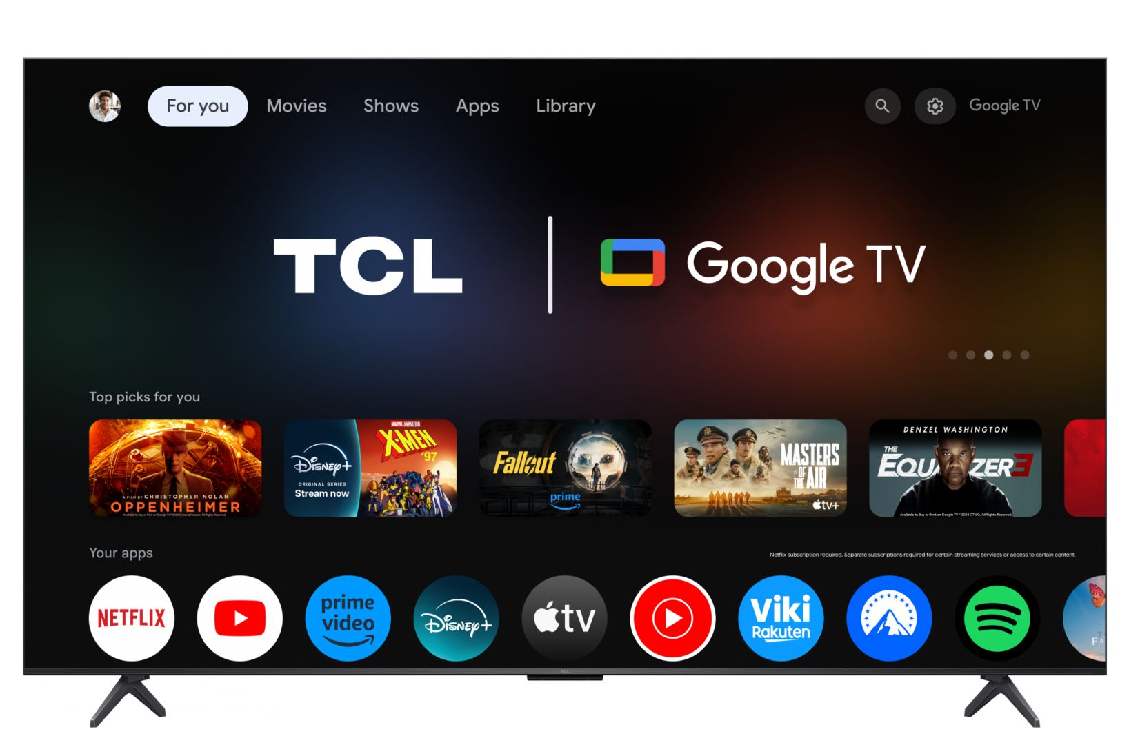 Televizor TCL Mini LED 55C61KS, 139 cm, Smart Google TV, 4K Ultra HD, (Model 2025)_2