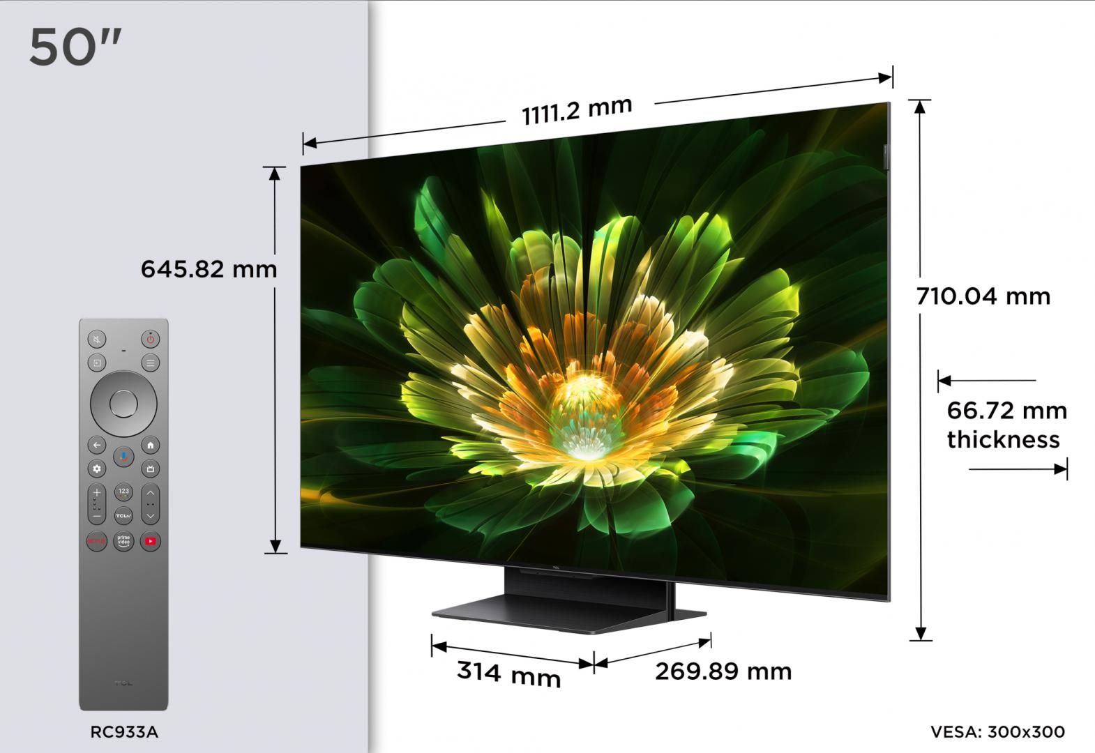 Televizor TCL Mini LED 50Q7C, 126 cm, Smart Google TV, 4K Ultra HD, (Model 2025)_2