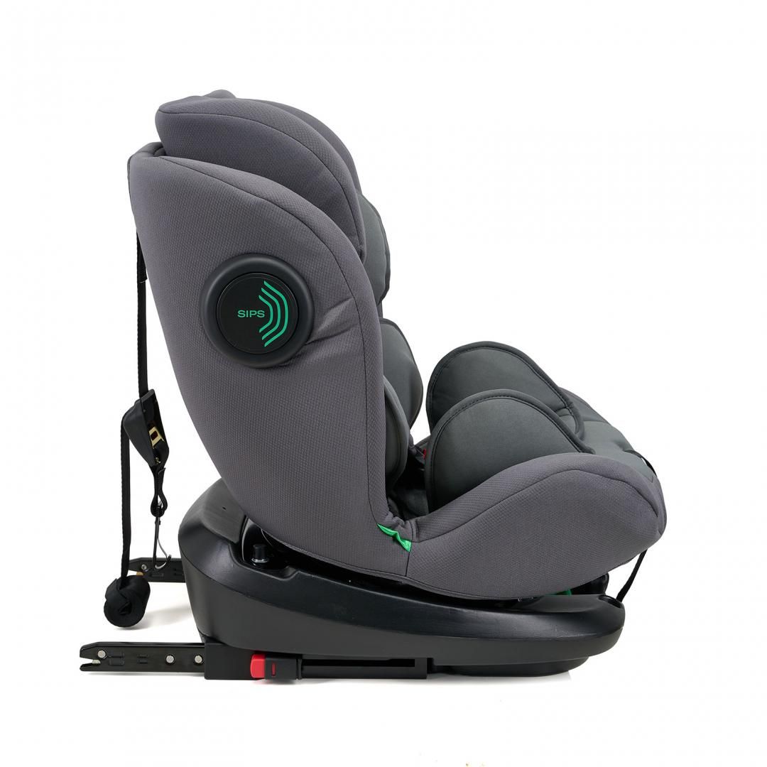 Scaun auto U-Grow Secure+ 40-150 cm , 360 grade ,  4 pozitii de ajustare pe spate , 10 pozitii de ajustare a tetierei pe inaltime, gri, U-Grow_3
