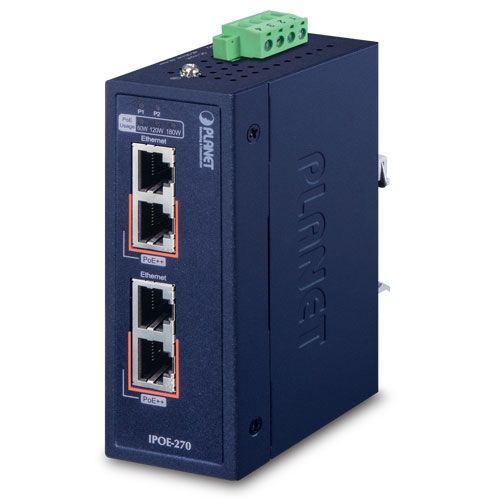 PLANET IPOE-270 switch-uri Power over Ethernet (PoE) Suport Albastru_1