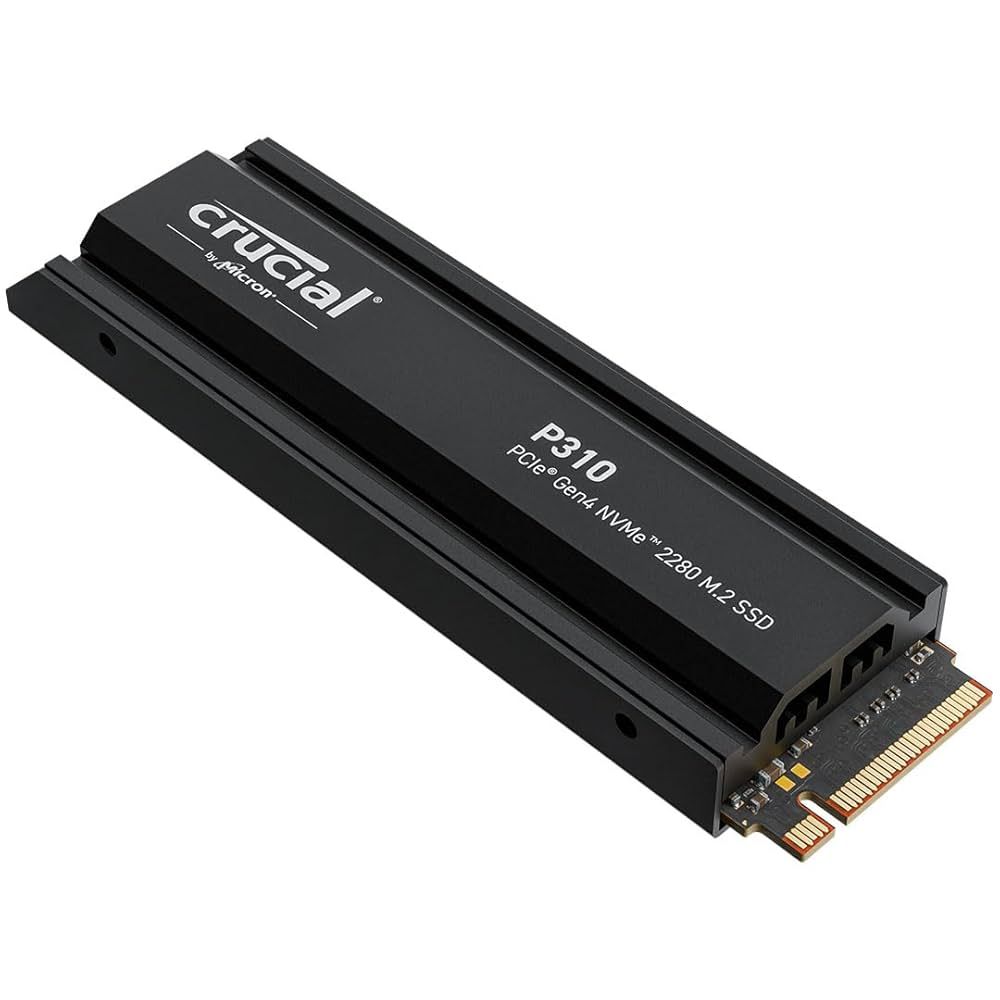 SSD PCIe Gen 4.0 x4 M.2 NVMe 2TB with HS P310 CRUCIAL_1