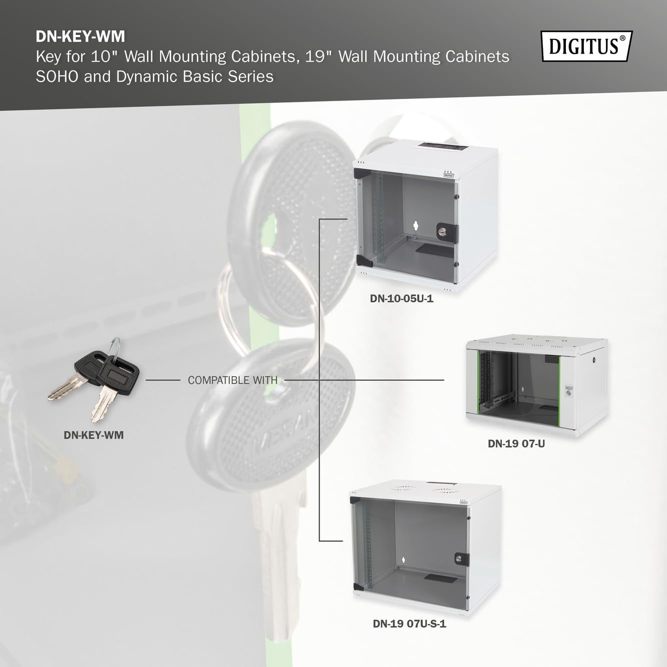 DIGITUS Professional Compact Series DN-19 07-U-S-1 cabinet - 7U_5