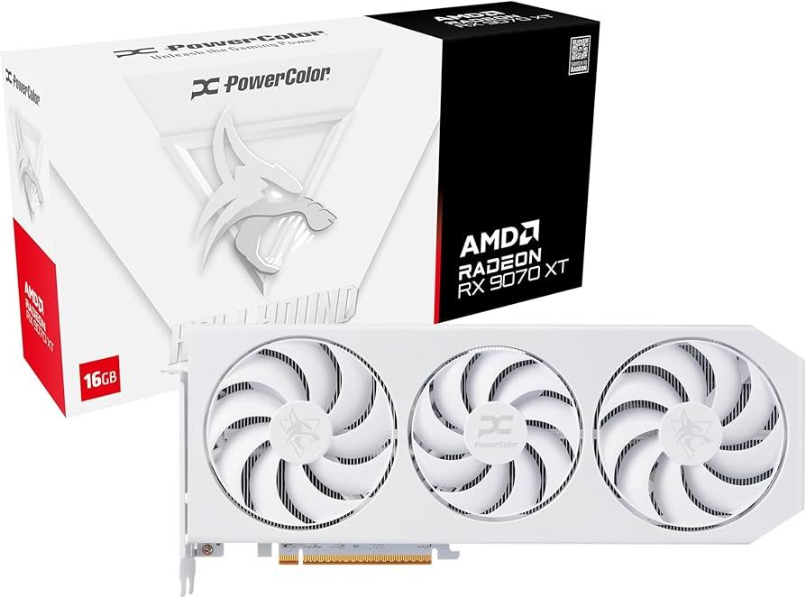PowerColor Hellhound Radeon RX 9070 XT Spectral White AMD 16 GB GDDR6_1
