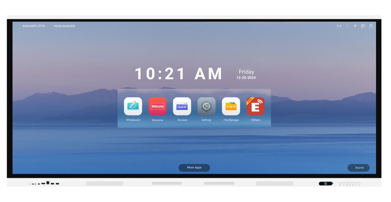 Display interactiv EvoBoard TE105YY(-N), 105