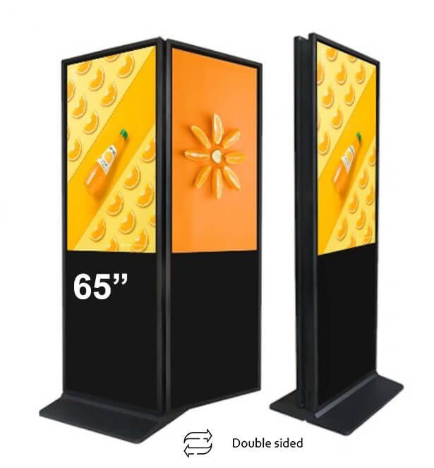 Totem de interior dublu EVOBOARD cu  display 65