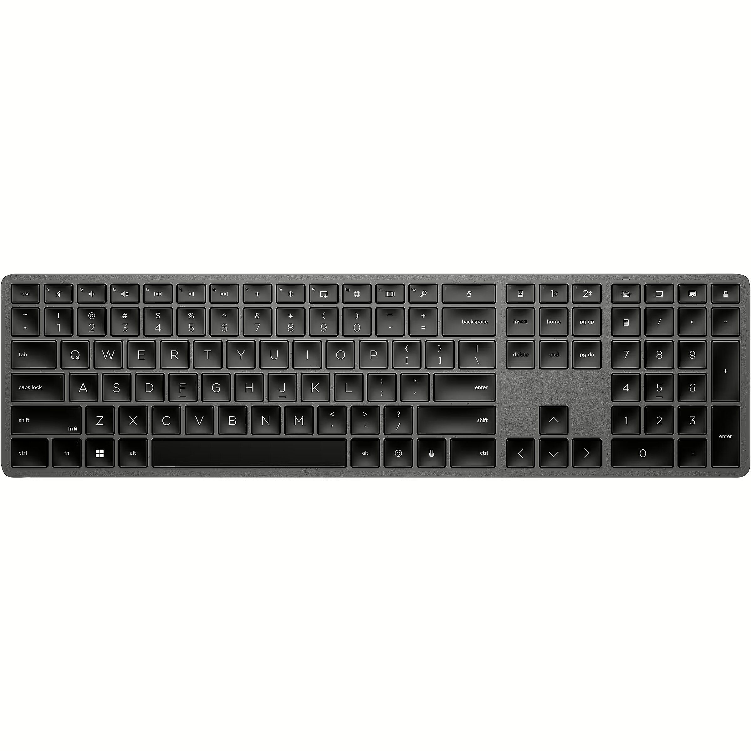 Tastatură wireless HP 975 programabilă - receptor USB + Bluetooth - negru QWERTY (3Z726AA#ABB)_1