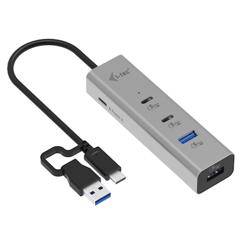 I-TEC METAL HUB USB-C/A PD 85W/CHARGING HUB 2X USB-C + 2X USB-A_1
