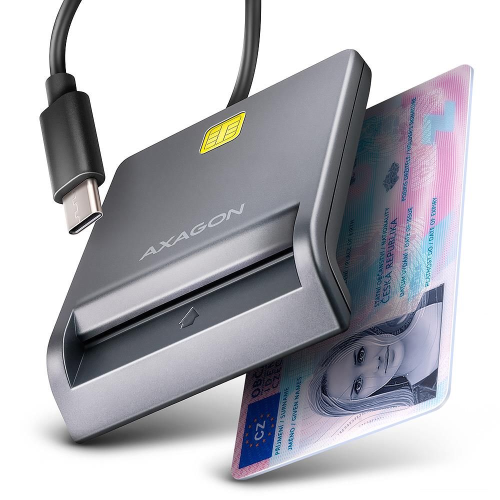 Cititor de carduri Smart Card FlatReader CRE-SM3TC, USB-C_2
