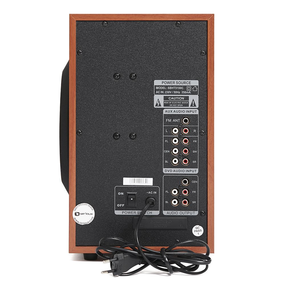 Boxe Serioux 5.1 SoundBoost HT5100C, 140W RMS, lemn_4