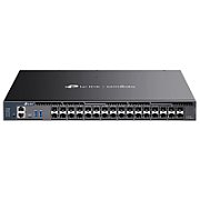 Omada 26-Port 10G Stackable L3 Managed Aggregation Switch with 6 25G Slots PORT: 26× 10G SFP+ Slots, 6× 25G SFP28 Slots, RJ45/Type C USB Console Port, Management Port, 2× USB3.0 Ports SPEC: 1U 19-inch Rack-mountable Steel Case FEATURE: Integration with Omada SDN Controller, Stacking, RIP, OSPF_1