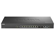 Switch D-Link DMS-1250-12TP , 8 porturi Gigabit, 2 porturi SFP+, Protocol 802.1D STP 802.1s MSTP 802.1w RSTP, rackabil_1