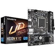 Placa de Baza GIGABYTE H610M K V2 LGA1700, 2x DDR5, 1x HDMI 1x DP, 1x PCIE 4.0 x16 1x PCIE 3.0 x1, 1x M.2, 2x SATA 6GB/s, mATX_1