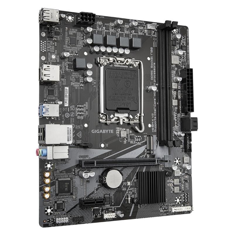 Placa de Baza GIGABYTE H610M K V2 LGA1700, 2x DDR5, 1x HDMI 1x DP, 1x PCIE 4.0 x16 1x PCIE 3.0 x1, 1x M.2, 2x SATA 6GB/s, mATX_4