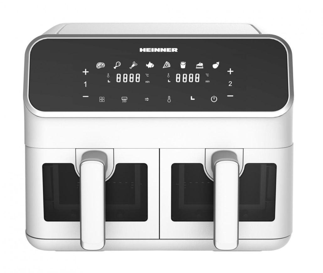 FRITEUZA DUBLA CU AER CALD HEINNER DUALFRY SUPREME HAF-H8DB17WH_1