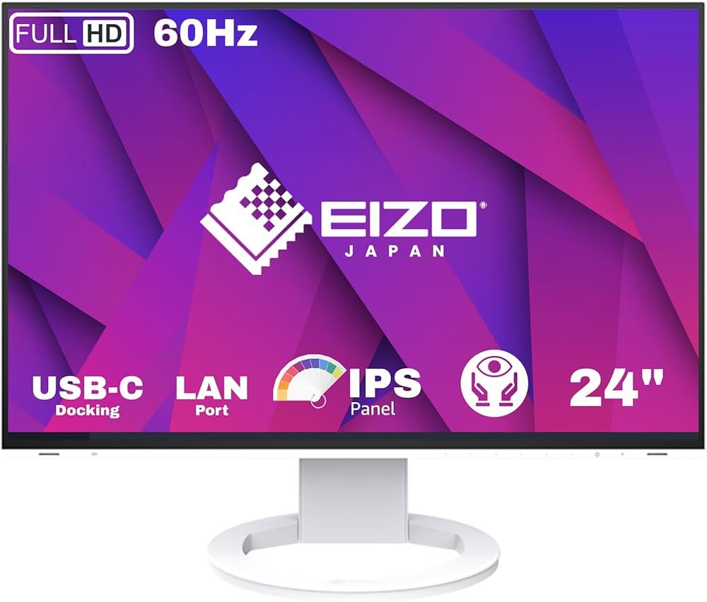 Monitor EIZO FlexScan EV2495-WT - 24.1  - 1920 x 1200 pixels - WUXGA - LED - 5 ms - White_4