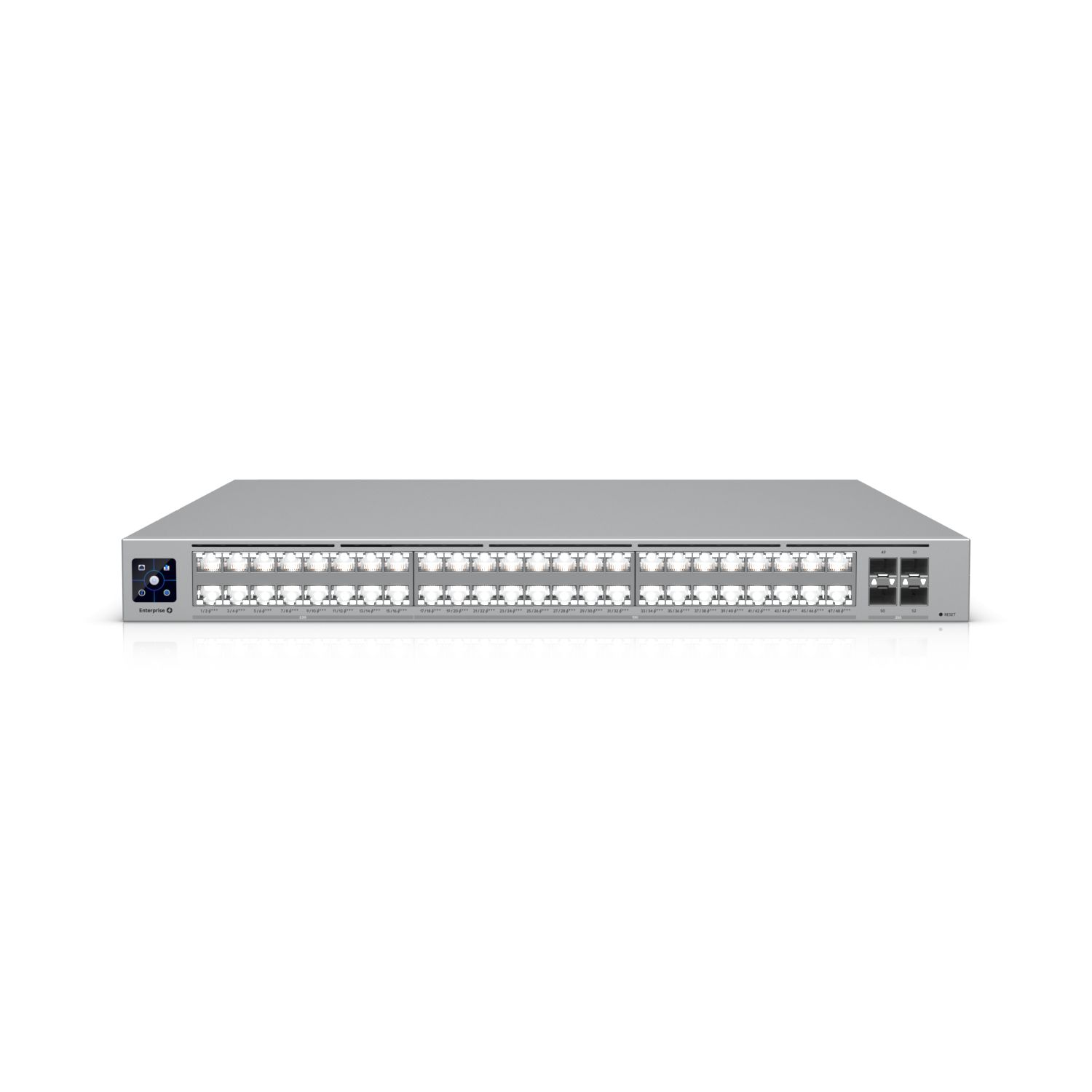 Ubiquiti network switch ECS-48-PoE-EU Enterprise-grade 48-port, Layer 3 Etherlighting PoE+++ switch with high-capacity 10 GbE RJ45 and 25G SFP28 connections for high availability system design; (32) 10 GbE, (16) 2.5 GbE ports, all PoE+++ (90W capabl)_1