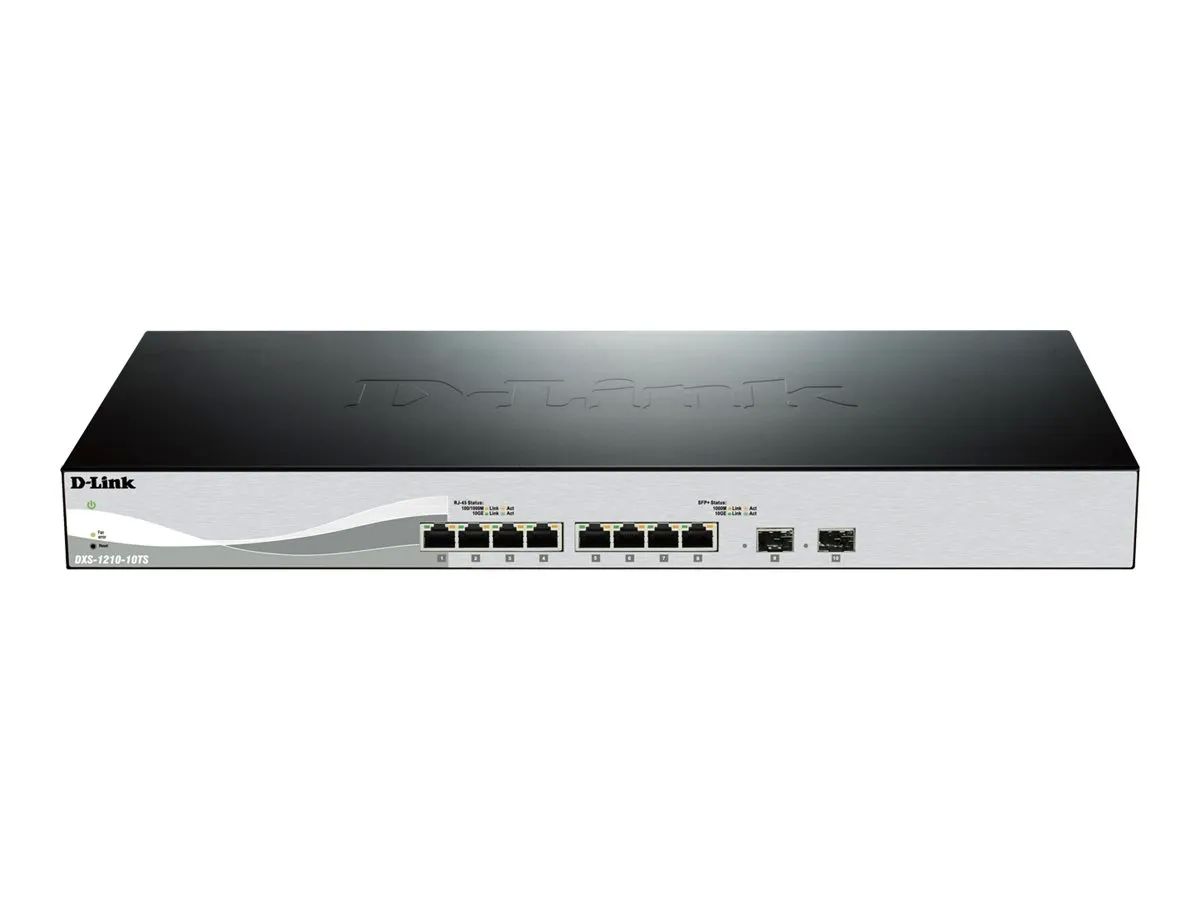 D-Link DXS-1210-10TS Managed L2/L3 10G Ethernet (100/1000/10000) 1U Black  Silver_2