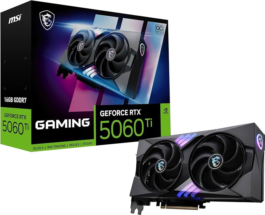 GeForce RTX 5060 Ti 8G GAMING OC, GDDR7, 128 bit, Negru_1