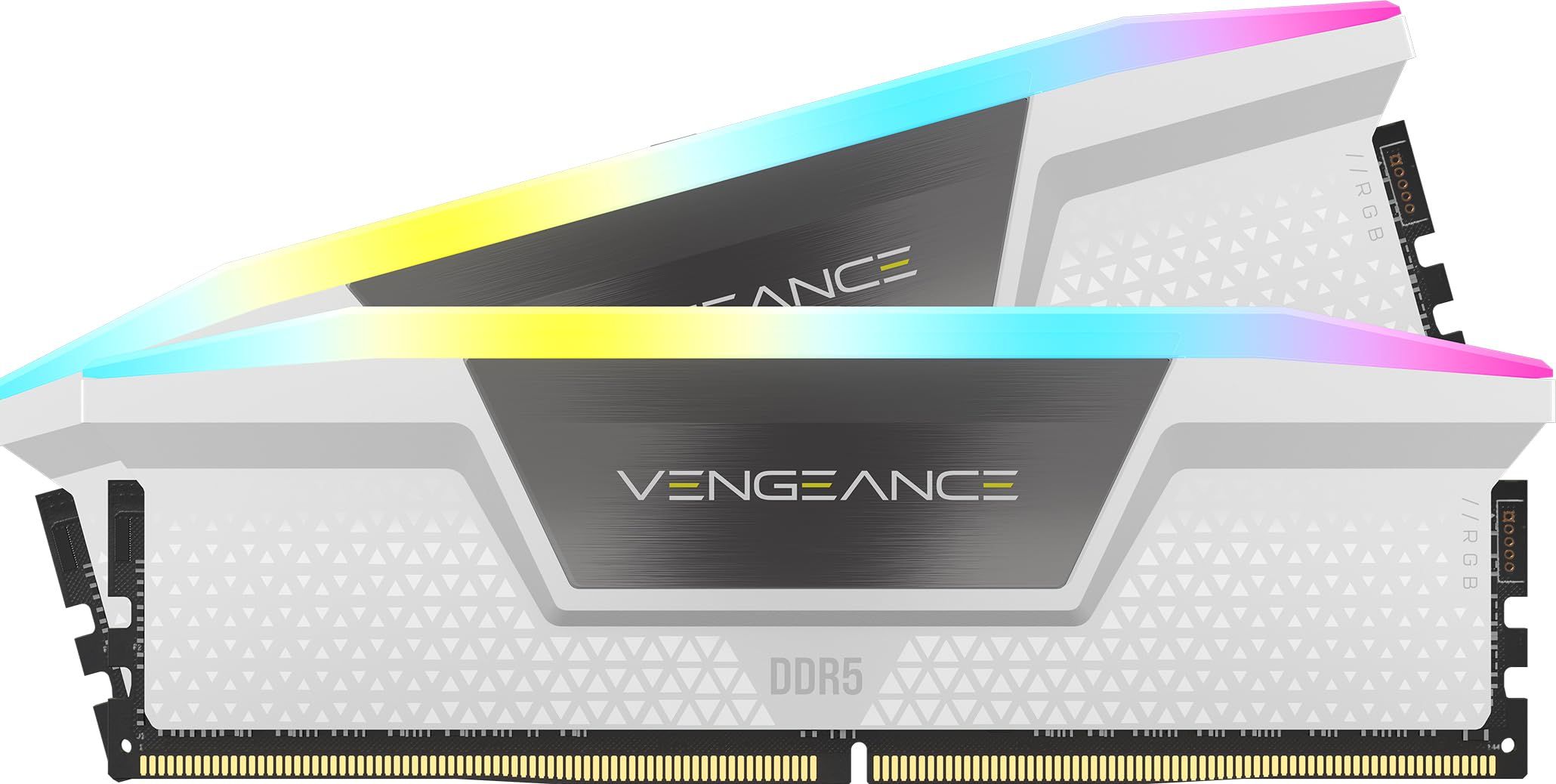 Memorie DDR5, 32GB, KIT 2x16GB, 6400MT/s, C32, 1.4V, XMP&EXPO, Alb, RGB, Vengeance_1