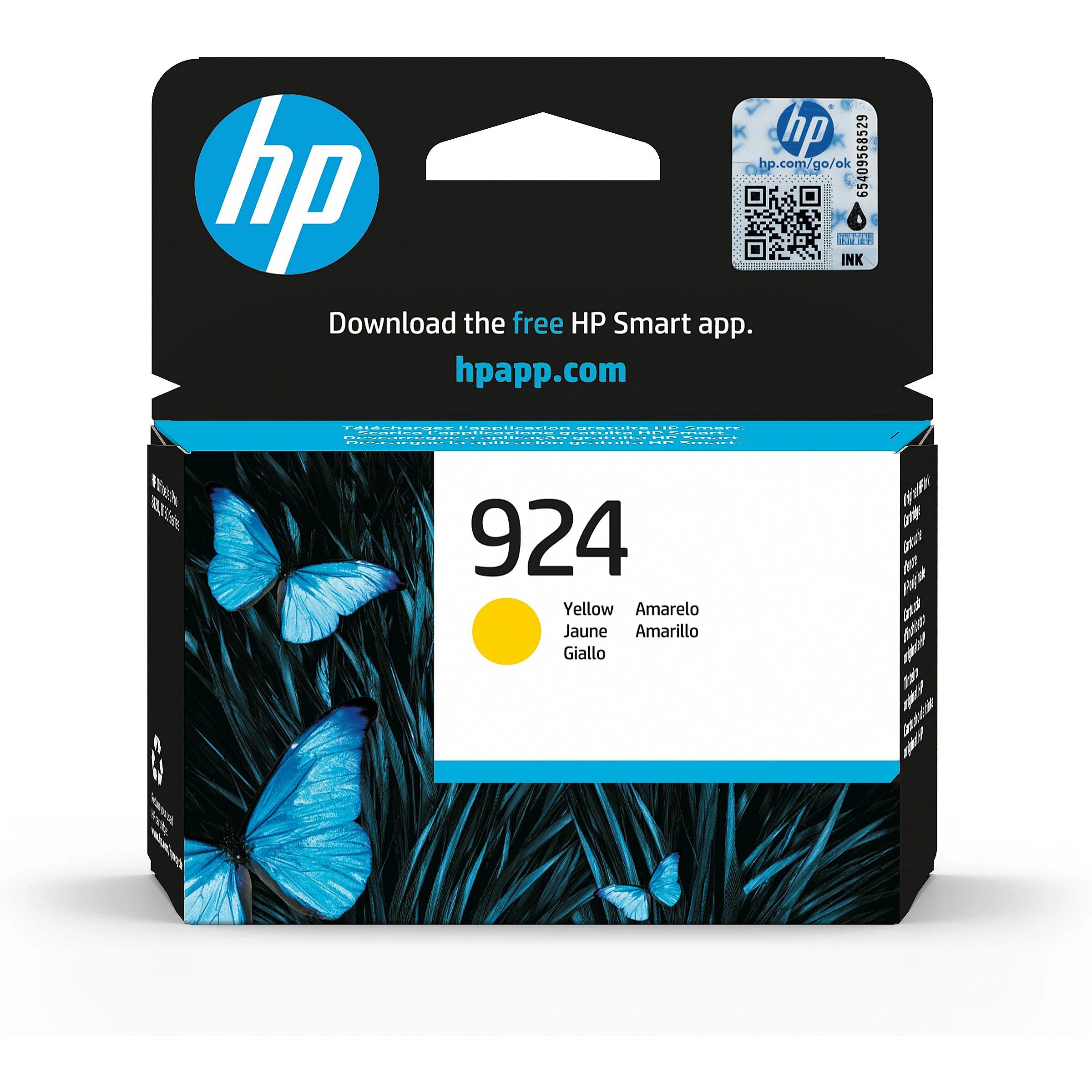 HP 924 YELLOW ORIGINAL INK/EN/FR/IT/PT/ES CARTRIDGE_1