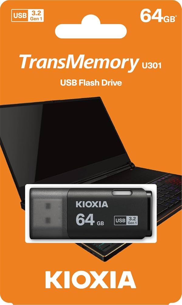 KIOXIA USB3.0 Stick TransMemory U301 black   64GB_1